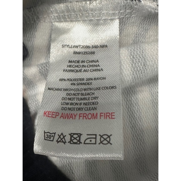 Rae Dunn Black‎ & White Stripped Skirt size MEDIUM - Picture 5 of 5